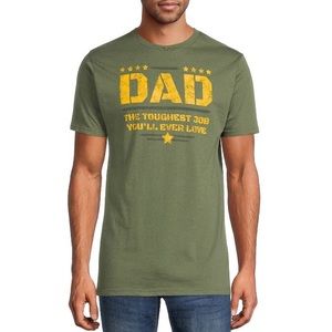 Men’s Everyday Casual Cotton Graphic Short Sleeve T-shirt Top